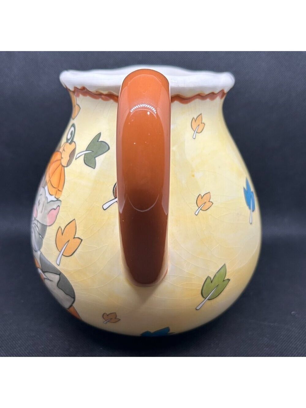 2010 Heather Goldminc Blue Sky Clayworks Halloween Cat & Dog pitcher - Picture 4 of 6